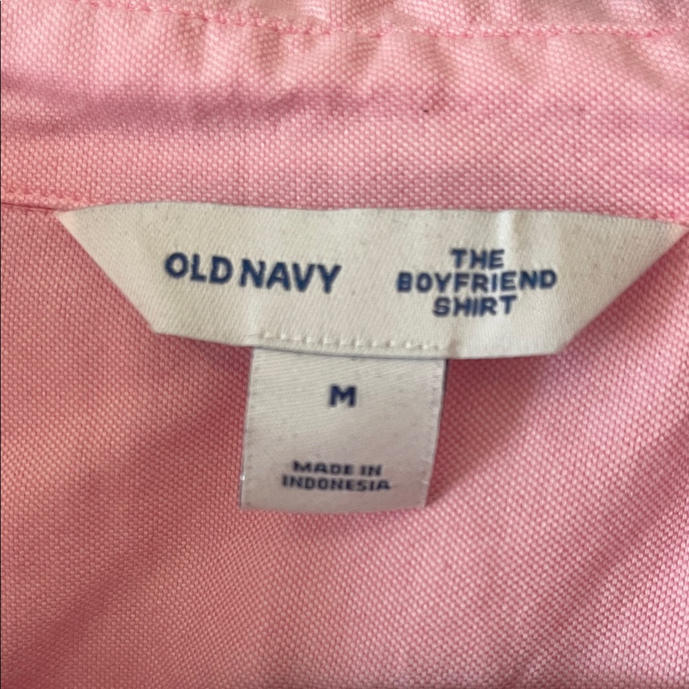 Old Navy Light Pink Button-Up Shirt - Picture 2 of 4
